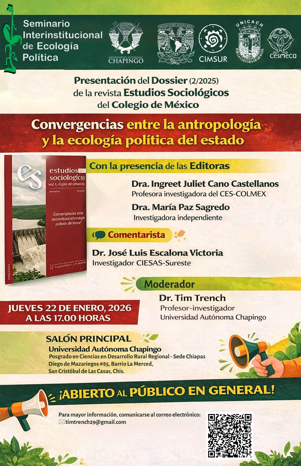 Seminario Interinstitucional de Ecología Política | Primera sesión 2026