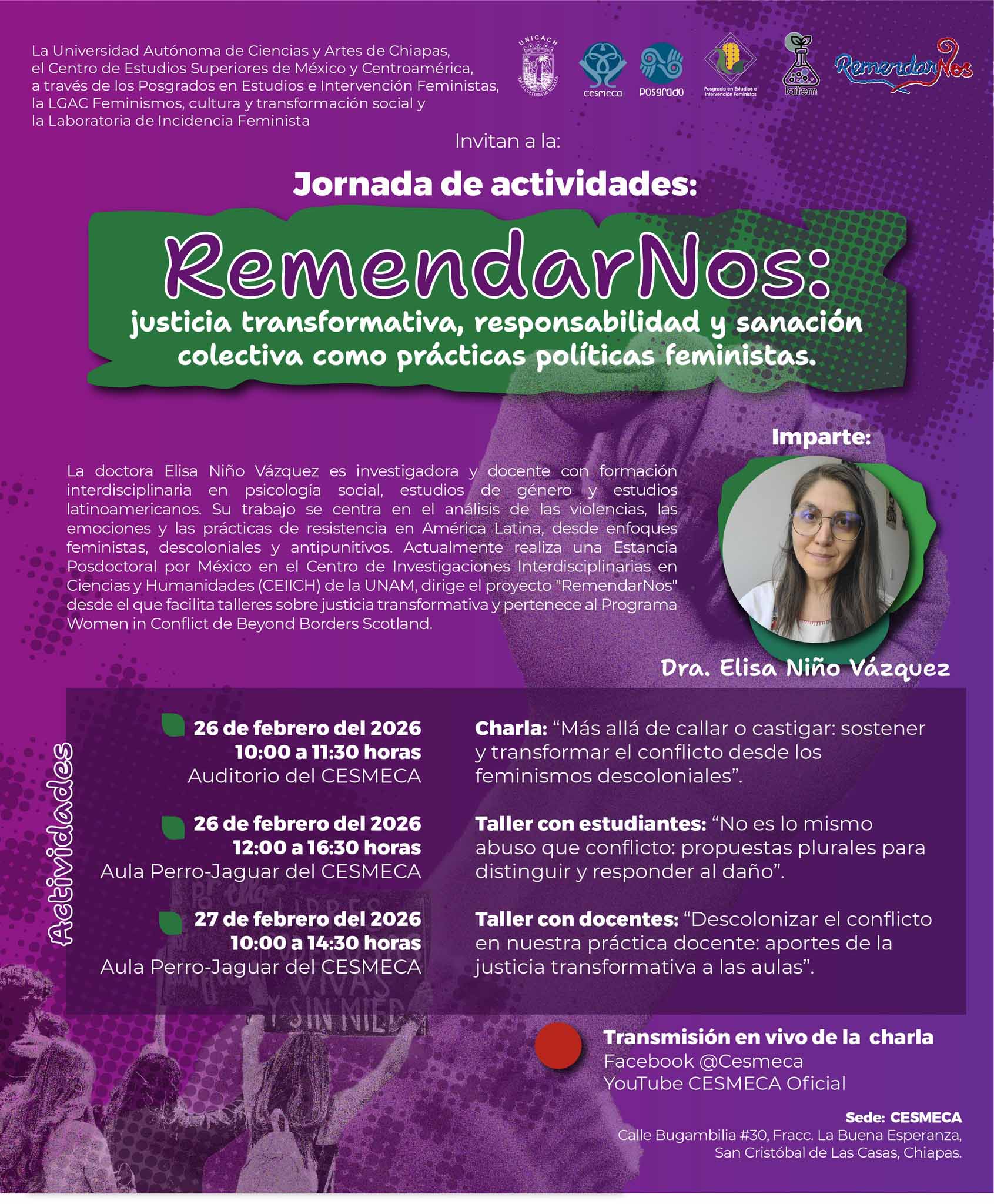 RemendarNos: justicia transformativa, responsabilidad y sanación colectiva